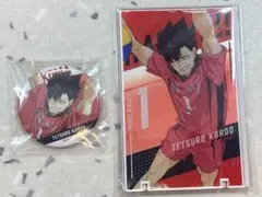 劇場ハイキュー!! 　缶バッジ + アートパネル セット　黒尾鉄朗　音駒