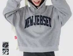 coca コカ 相良刺繍フーディー ロゴパーカー グレー