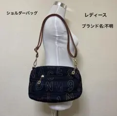 ★破格SALE★レディース ショルダーバッグ 文字デザイン ブラック