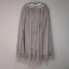 GU ジーユー チュールロングスカートZ Lサイズ