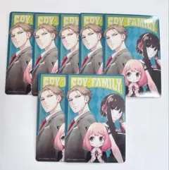 ナツコミ2022 スパイファミリー 特典ステッカー 7枚セット