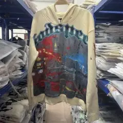 水洗ヴィンテージ做旧 高街暗黒ストリート パーカー 男女兼用 厚手