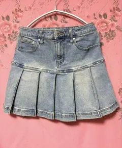 超美品✨デニムプリーツ ミニスカート❣️✨00's／y2k／平成ギャル／グランジ