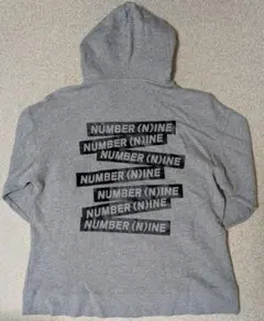 NUMBER(N)INE/ナンバーナイン/弾丸穴/穴あき/ダメージ加工/パーカー NUMBER (N)INE ナンバーナイン 復刻 ダメージ パーカー 弾痕ドクロ