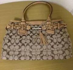 かわいいウサギ様専用　COACH コーチ シグネチャー キャンバス バッグレザー