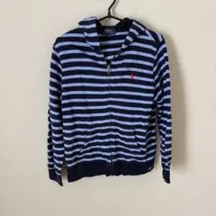 POLO Ralph Lauren コットン　柔らか　薄手　ネイビー　パーカー