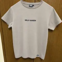 HELLY HANSEN ヘリーハンセン 半袖Tシャツ ベージュ ロゴ刺繍 WMのサムネイル