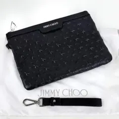 良品 JIMMY CHOO LULLABY ネイビー スタッズ ショルダーバッグ - メルカリ
