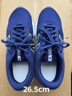 New Balance 420 ネイビー スニーカー　26.5cm
