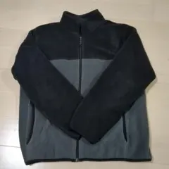 フリースジャケット ブラック/グレー 160