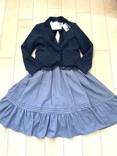 最終値下　新品未使用タグ付　アクシーズファム　テーラードベロアジャケット　コンM