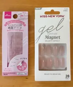 KISS NEW YORK ネイルチップ ＆ DAISO 両面テープセットのサムネイル