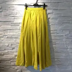 定価12000円　イエローロングスカート ゴムウエスト