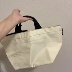 匿名配送　エルベシャプリエ　トートバック　白✖︎ネイビーのサムネイル
