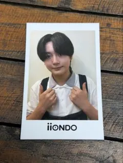 iiondo はつ恋チェキ風ソロカード 守本勝倶オーバーオール