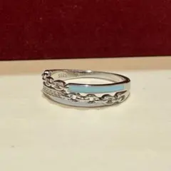 ヴィンテージ デザイン　アクセサリー　エメラルドグリーン　リング　指輪　銀色
