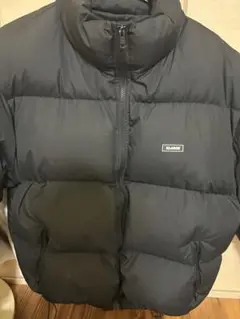 X-LARGE ボリュームダウンジャケットワンポイントロゴ　ブラック　L