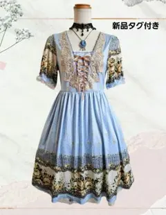 クラシカルロリータワンピ ロココ調 ゴスロリ ゴシック 姫ギャル アンティーク