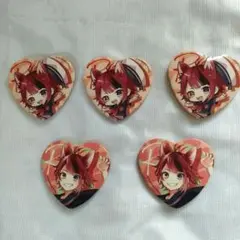 すとぷり 莉犬くん ハート　缶バッジ 5個セット