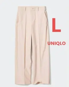 UNIQLO ワイドチノパンツ L ピンク丈長め
