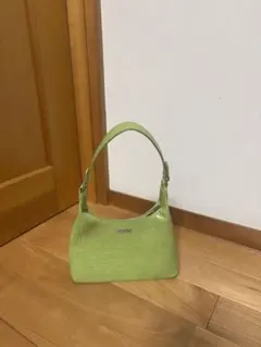 X-girl ライトグリーン クロコダイル風 ハンドバッグ