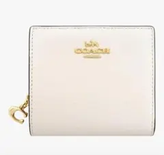 COACH ホワイト 二つ折り財布　並行輸入　値下げ不可