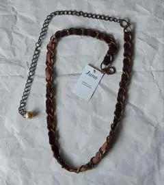 チェーンベルト　未使用タグ付　ブラウン系