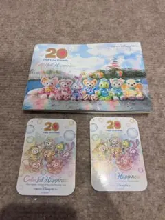 ★新品★東京ディズニーシー/ダッフィーフレンズ 20周年記念/ステッカー2枚付き