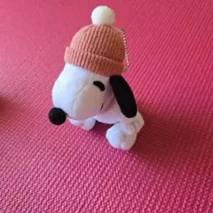 【売りつくしSALE】PEANUTSスヌーピー ニット帽 マスコット ぬいぐるみ