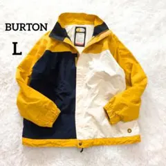 バートン　スノーボードウエア　ジャケット　イエロー　ネイビー　L　5641
