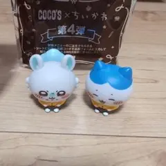 ちいかわ COCO'S 第4弾　ソフビマスコット　モモンガ　ハチワレ