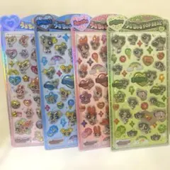 パワーパフガールズ　うるちゅるポップシール　４枚セット　パワパフ　４種コンプ