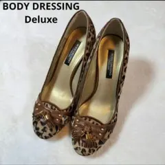 BODY DRESSING Deluxe パンプス 23cm レオパード ハラコのサムネイル