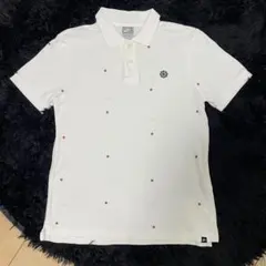 NIKE ナイキ ポロシャツ 風車ロゴ スター ドット刺繍ロゴ Lサイズ