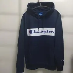 Champion ネイビー パーカー L