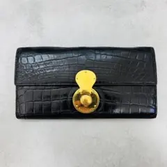希少◎ ラルフローレン 長財布 リッキー ターンロック クロコ イタリア製のサムネイル
