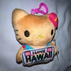 日焼けキティ ぬいぐるみ I LOVE HAWAII