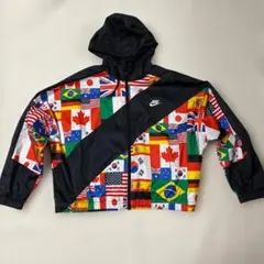 NIKE ナイキ ジップアップパーカー ジャケット 世界 国旗 ドルマン袖