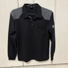 寅壱 TORA 長袖ポロシャツ ブラック キルティングのサムネイル