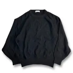 値下げ 秀逸【VINTAGE】立体デザイン 3D レトロニット オールド古着