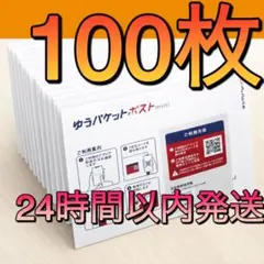 100枚　ゆうパケットポストmini 専用封筒 24時間以内発送 匿名　セット