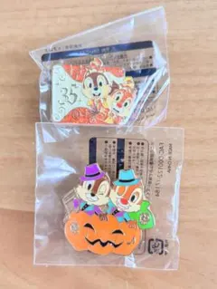 チップとデール ピンバッジ 2個セット ハロウィン 35周年記念