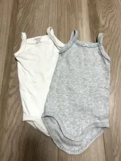 プチバトー　ベビー肌着 6m 2枚セット