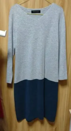 closet story ニットワンピース グレー・グリーン