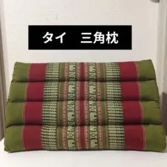 타이 삼각 베개, 삼각 쿠션, 4단, 코끼리무늬, 대형