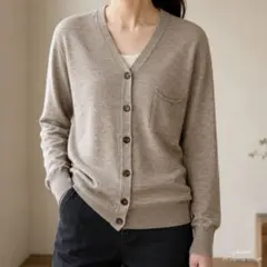 【未使用級】ジョンスメドレー かぎ編みレース サマーウールカーディガン 洗える 未使用級】ジョンスメドレー かぎ編みレースサマーウールカーディガン