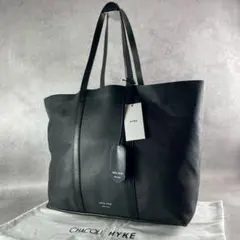 美品✨CHACOLI × HYKE 別注 LEATHER TOTE BAG 黒のサムネイル
