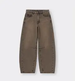 【未着用】完売商品　バレルレッグジーンズ　デニム　XL