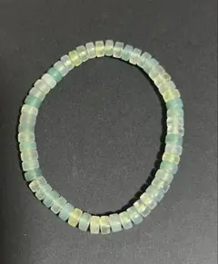 青と黄色のビーズブレスレット