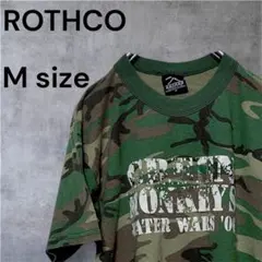 ロスコ 迷彩柄 カモフラ Tシャツ M 両面プリント US 古着 ミリタリー